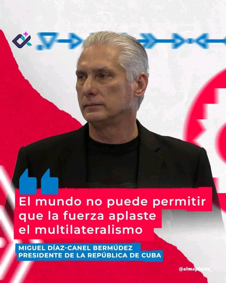 El mundo no puede permitir que la fuerza aplaste el multilateralismo. Frente a la arremetida imperial, los pueblos del Sur Global deben articular unidad y acción para defender soberanía, cultura e identidad. #CubaEstáFirme #CubaNoEstáSola