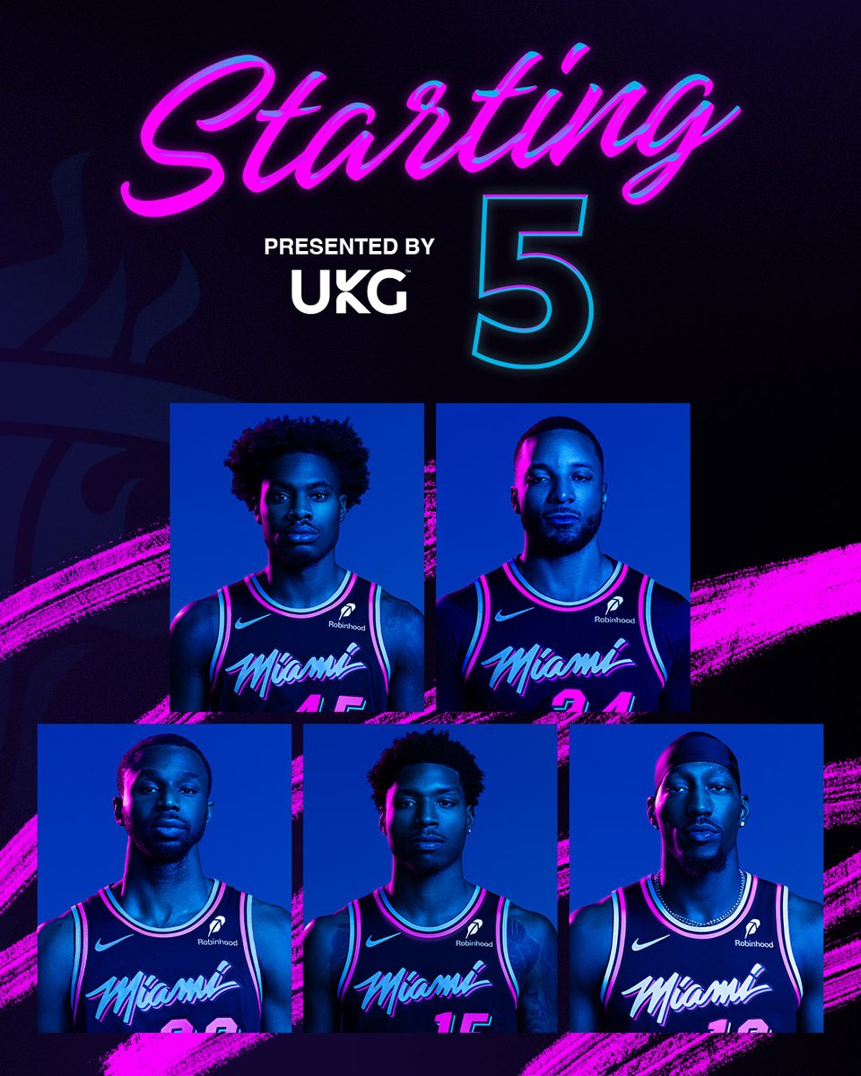 MiamiHEAT's tweet image. Your starters for our 2pm tip