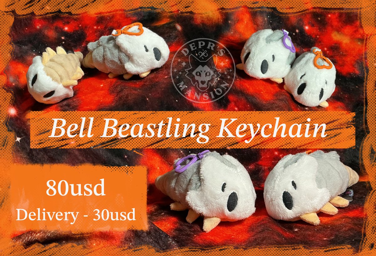 Deprsmansion's tweet photo. And Little bell beastlings keychain plushies for sale 

80usd per one plus 30 for delivery

Two finished plushies ready for delivery
Payment throught paypal. Claim through DM

#silksong #bellbeast #handmade https://t.co/AZQjzHRdH4