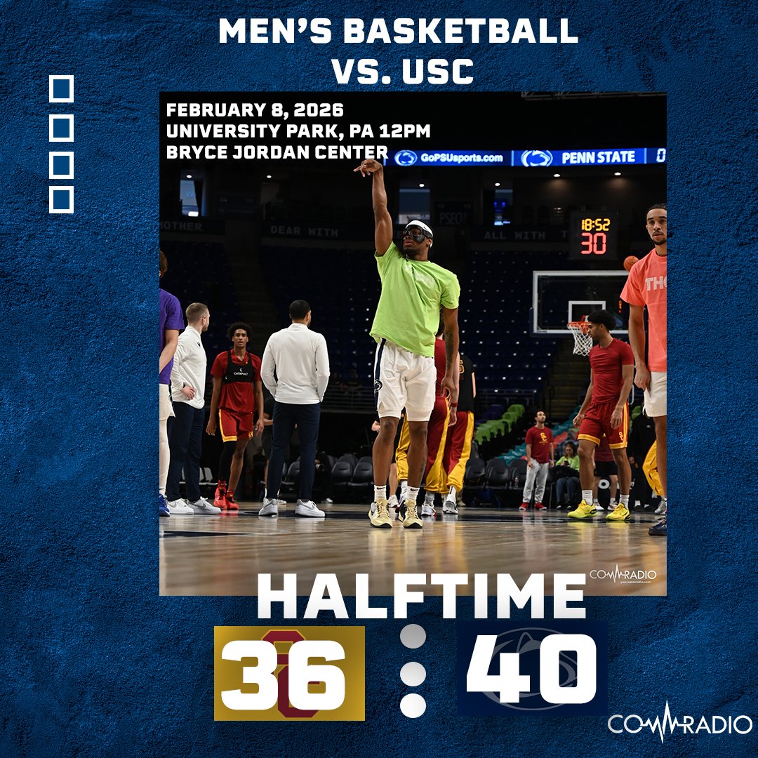 PSUCommRadio's tweet photo. Penn State leads USC at the half. https://t.co/SN4raVuVvh
