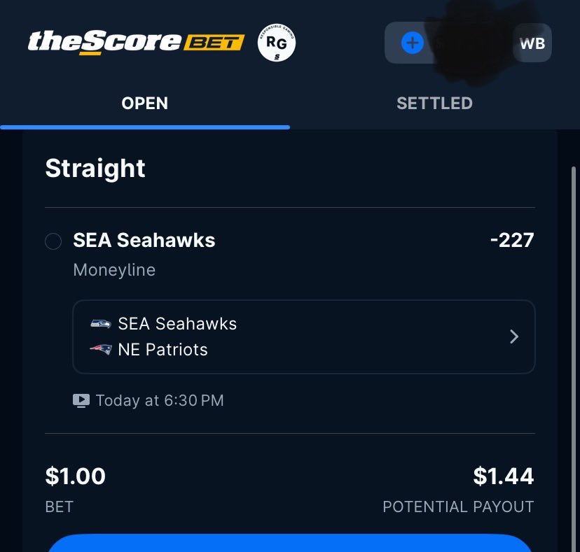 bbradner's tweet photo. I’m going BIG on my Super Bowl bet this year!! I got One whole BUCK* that says “Seahawks  WIN” (no points, moneyline). Bringing home that full 44 cents!! Whoohooo!! 🏈🏆
Good luck to both teams and fans!
(*Please gamble responsibly: 
1-800-Gambler. thank you.) https://t.co/JwB6um6Cy8