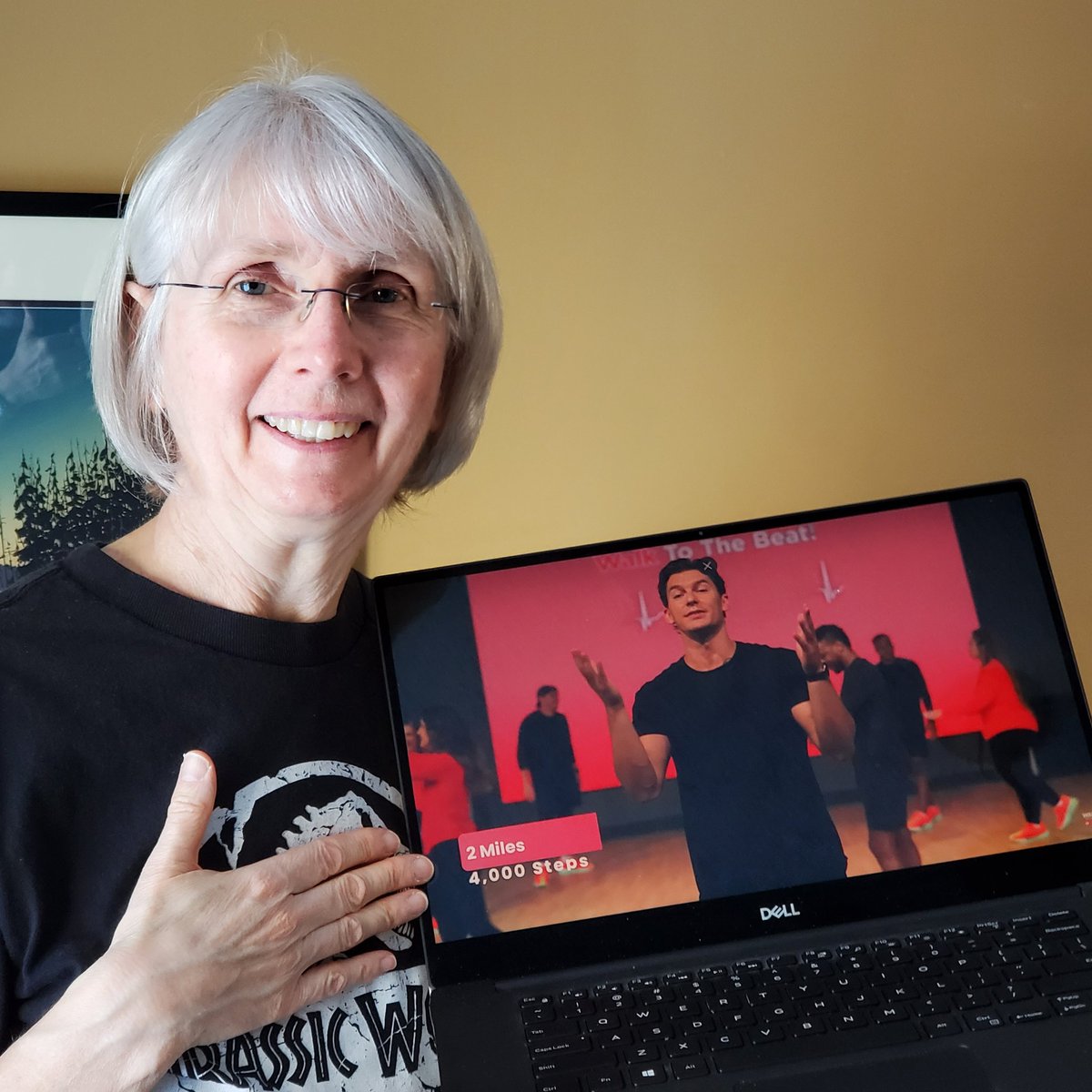 TreasuresByBren's tweet image. -30C (-22F) outside means a 30 Minute, 2 Mile Walk Workout inside for me with @walkathome. #keep on moving #winterlife #walking