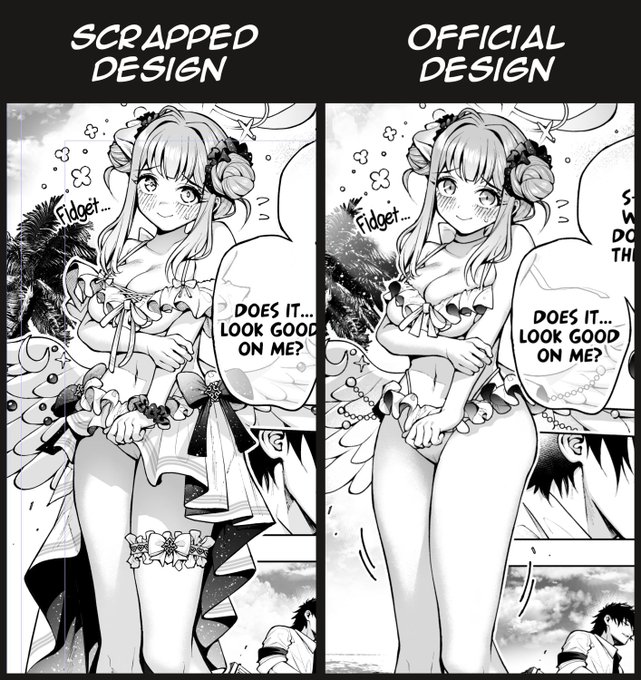 "Why Mika Misono is not allowed to be happy" was originally scheduled to be completed around July. Yes, that's before "Summer Sky's Promise" was announced.

Originally, the latter half of the story involved Mika going to the beach with Sensei, so I designed Mika's swimsuit myself 