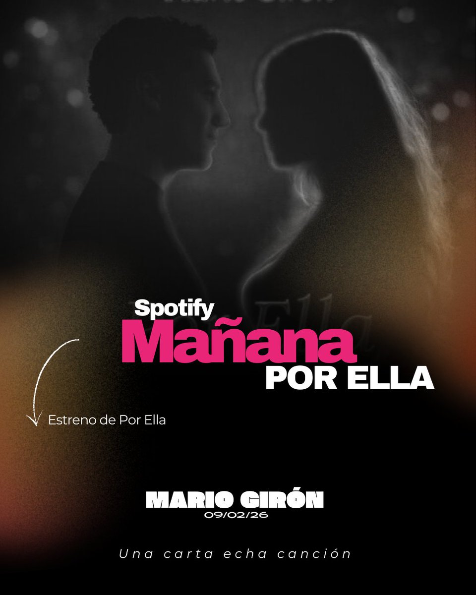 “Por fin llegamos al final de la espera… y al inicio de algo nuevo. Estamos a horas de escuchar Por Ella, la segunda canción inédita de Mario Girón: una carta de amor hecha canción, pensada para dedicarle al amor de tu vida. La nueva era comienza hoy. ¿Estamos listos para