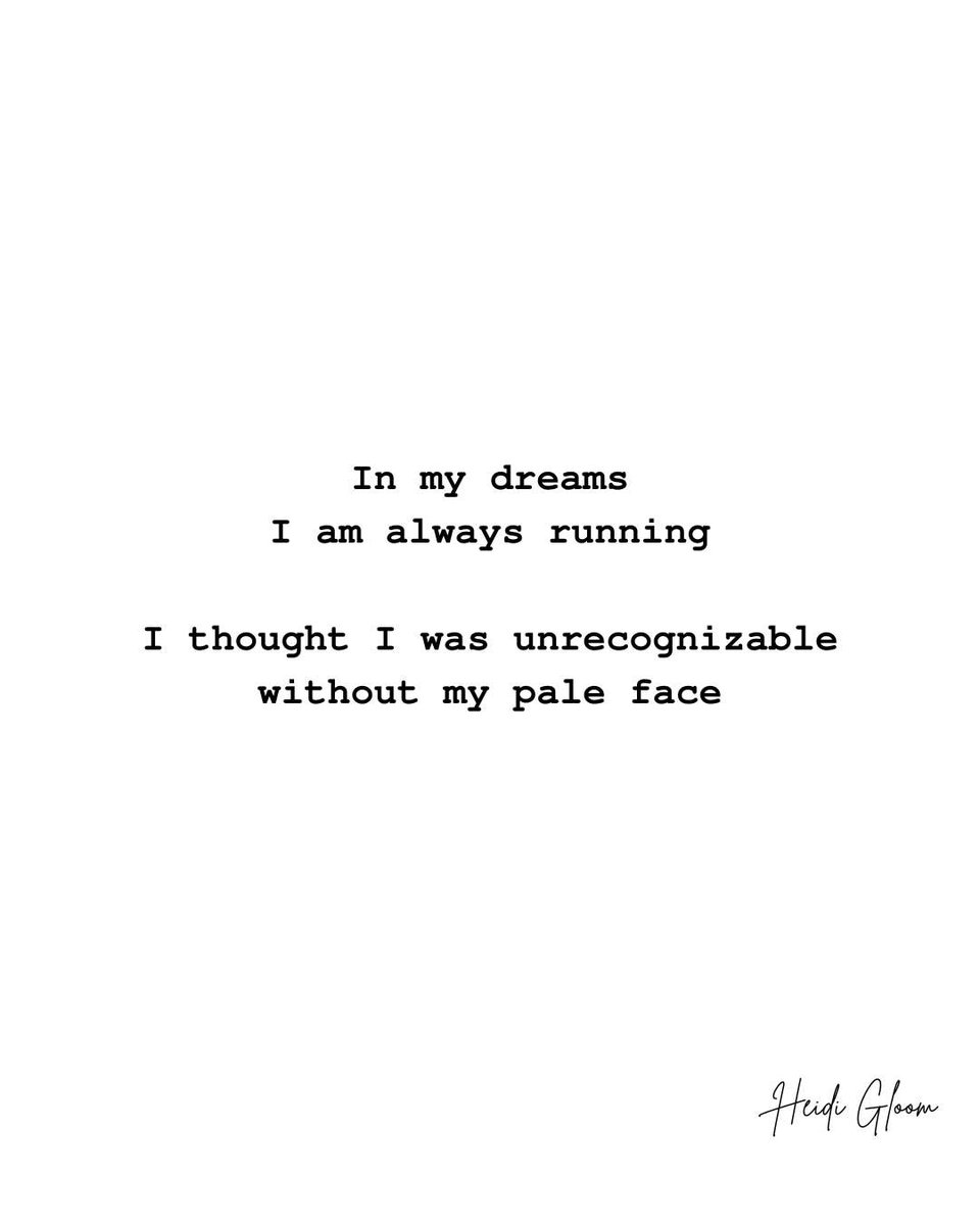 HMNolanbooks's tweet photo. I thought I was unrecognizable
without my #pale face
#vss365 #poetry #wordprompt #dreams https://t.co/BDZ8hZdFUA