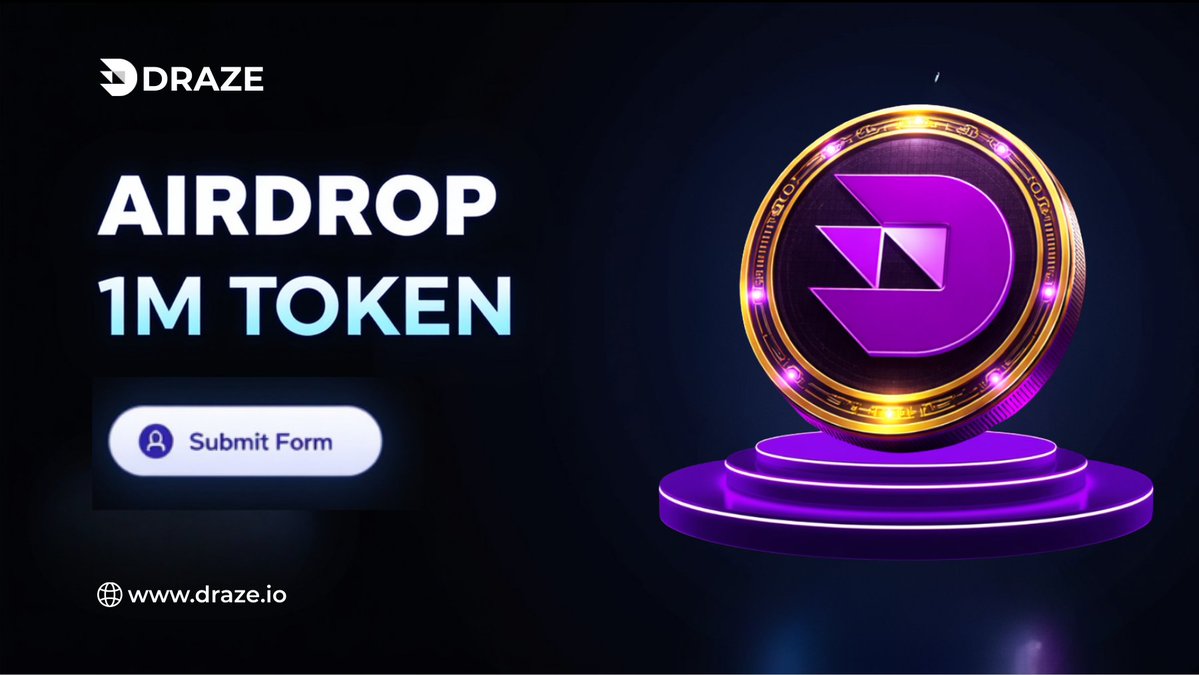 DrazeLab's tweet image. 📢 $1M Tokens  for Giveaways!

Just submit this form 👇
docs.google.com/forms/d/e/1FAI…

Winners will be selected randomly

Retweet + Tag 3 friends
