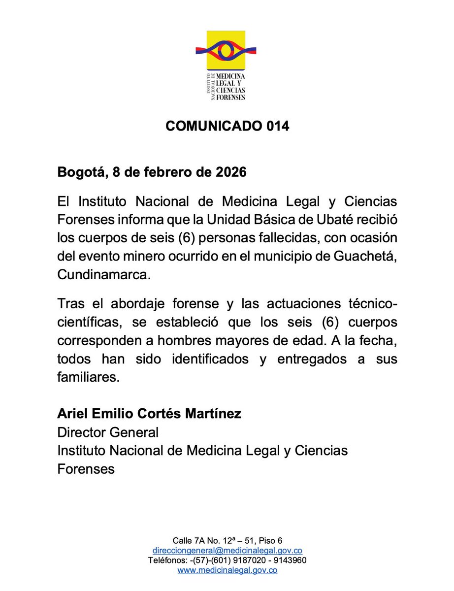 Medicina Legal (Col) tweet media