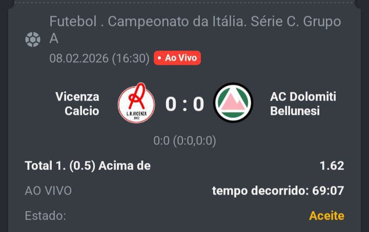 🔥 Live🔥

💎0.5 Gol Casa FT💎