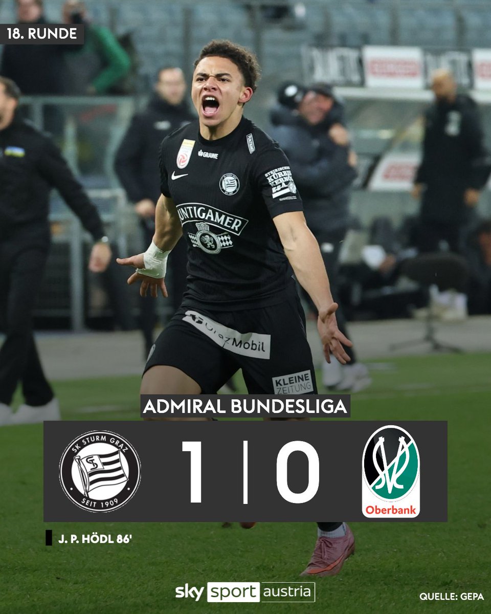 SkySportAustria's tweet image. Matchwinner Hödl! Meister Sturm Graz müht sich gegen die SV Ried zu drei Punkten! ⚽ 

Alle Infos 👉 skysportaustria.at/sturm-mueht-si…

#SkyBuliAT #STUSVR #Sturm #Ried #Bundesliga #Fussball