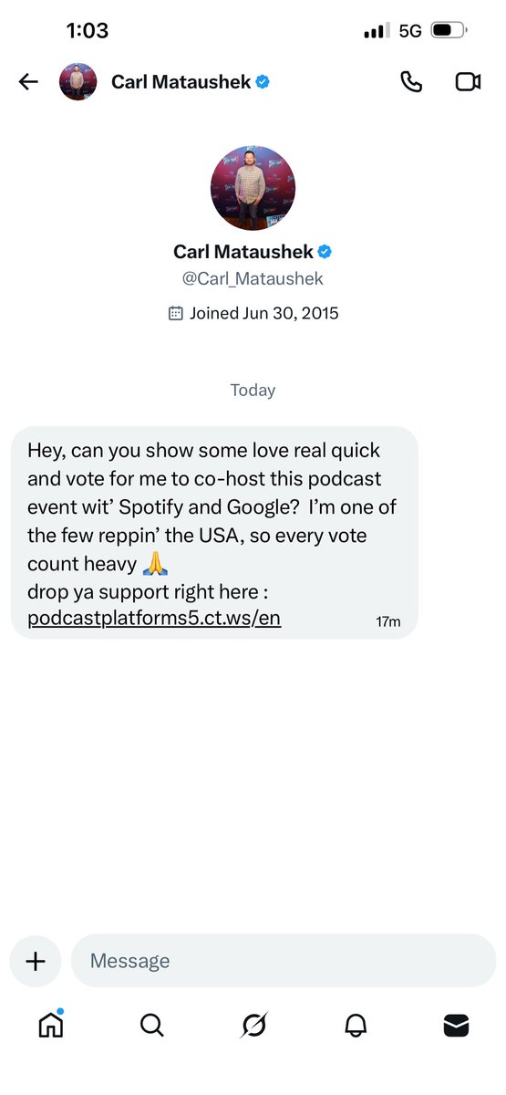 Oh no they got my boy <a href="/Carl_Mataushek/">Carl Mataushek</a>