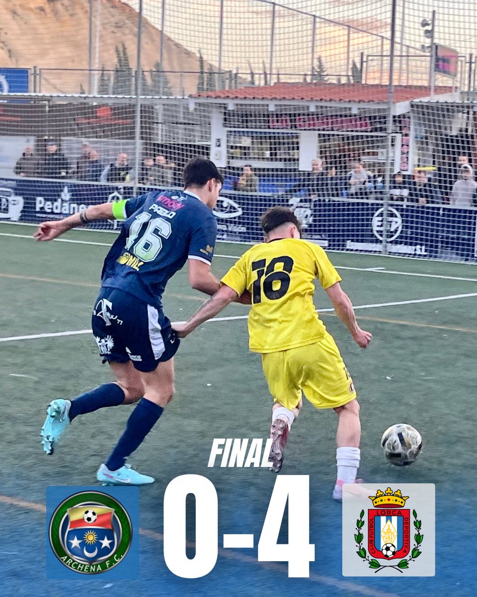 FINAAAAAALLL. Qué victoria!!!

Archena FC 0-4 #Lorca Deportiva “B”

⚽️⚽️ Quiñonez
⚽️ Cartu
⚽️ Fernando Castro 

#ArchenaFCLorcaDeportivaB
#SoloySiempreLorcaDeportiva