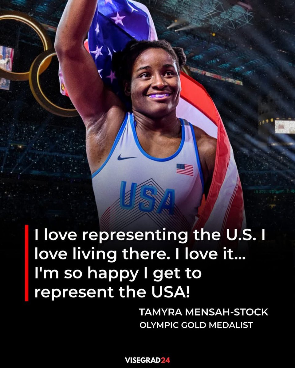 While many U.S. athletes have expressed “mixed emotions” over representing America at the Winter Olympics, this is what Tamyra Mensah-Stock said after winning her Gold Medal in Tokyo:

I love representing the U.S. I love living there. I love it... I'm so happy I get to represent
