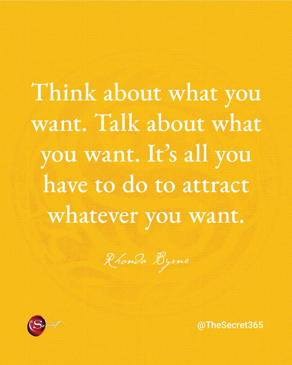 thesecret's tweet photo. Drop a YES if you know The Secret creative process – Ask. Believe. Receive. 

"Think about what you want. Talk about what you want. It’s all you have to do to attract whatever you want."

#RhondaByrne #TheSecret #lawofattraction #loa #visualization #manifestation #askbelievereceive