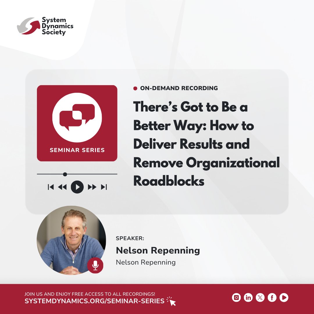 System Dynamics Society tweet media