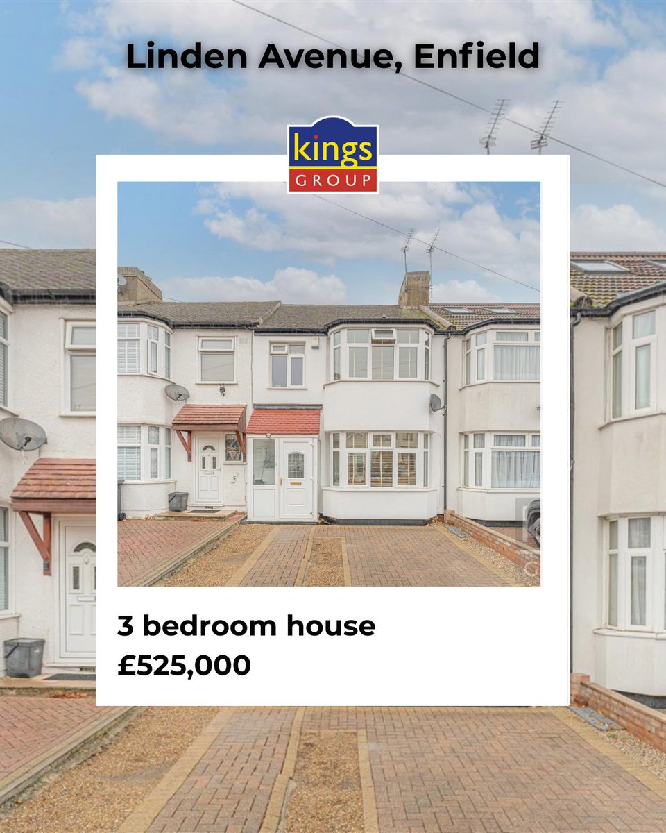 Take a look at this property for sale from our Enfield Town team 🏡✨

📍Linden Avenue, Enfield

💷 £525,000

kings-group.net/property-detai… 

For more information on this property, please give our Enfield Town team a call on 020 8364 4118 📞