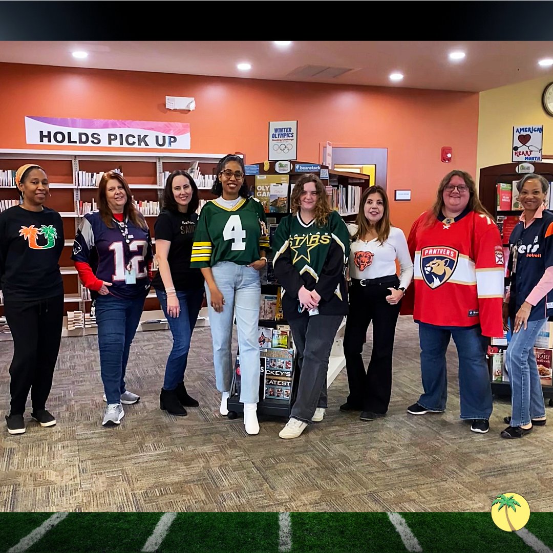 pbclibrary's tweet image. Any sport, any team: we've got a book for that and a staff member who will cheer alongside you. Pick up some pre-game reads today.

#PBCLibrary #Library #JerseyDay #Sports #Books