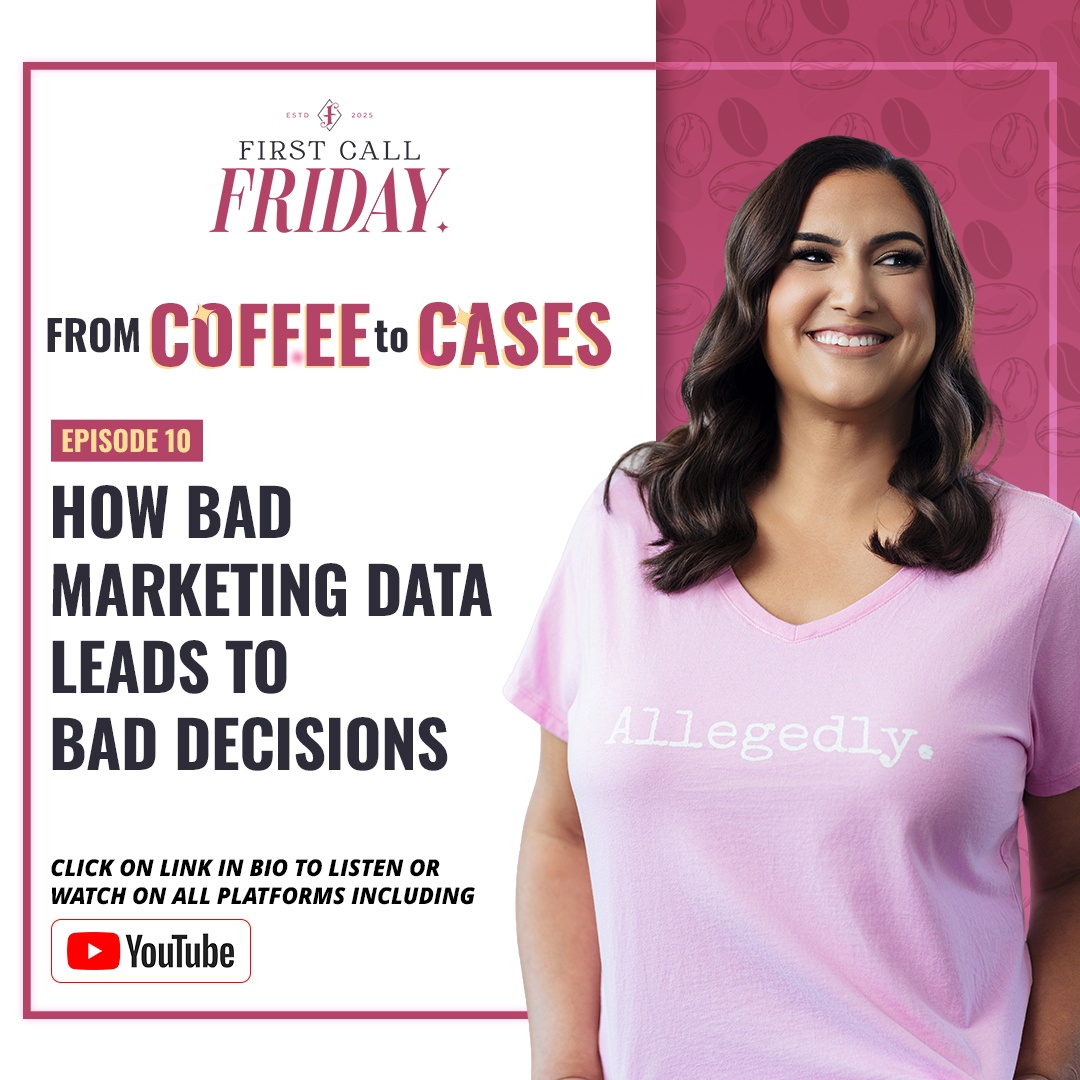 Delisi Friday says bad marketing data does more than you may realize. It quietly leads law firms into making bad decisions without ever noticing.

Click the bio link to watch the full episode.
bio.link/delisifriday