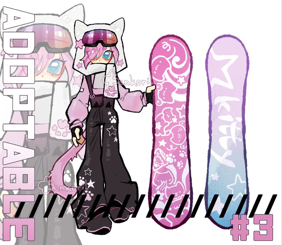 Senkoril's tweet photo. Okay, sorry I haven't posted anything in a while, I'm mainly looking for ways to make money and I draw adoptables, I don't know how you like this kind of content https://t.co/frMfbJDndY
