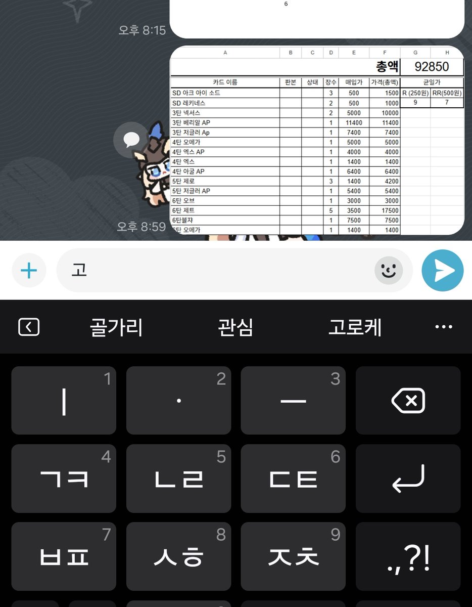 골가리가 좋긴해
