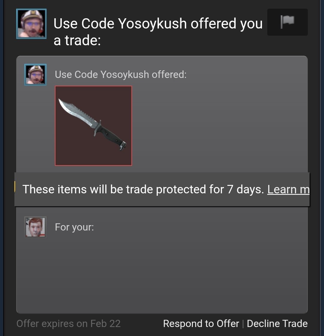 Thank you <a href="/yosoykush/">yosoykush</a> for the new knife.