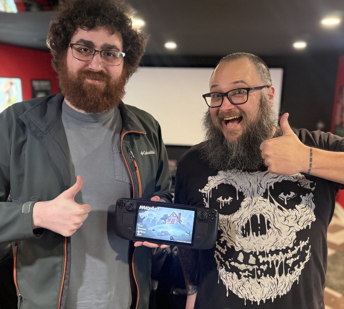 edmundmcmillen's tweet photo. so @TylerGlaiel and i just put up an AMA on r/SteamDeck ( since the game is verified on Deck and plays amazingly ) if you have any questions at all about mewgenics and its dev please ask them here https://t.co/CwZfIJ4AHZ we will be answering them live in 1 hour! https://t.co/YSm0wZFNgA
