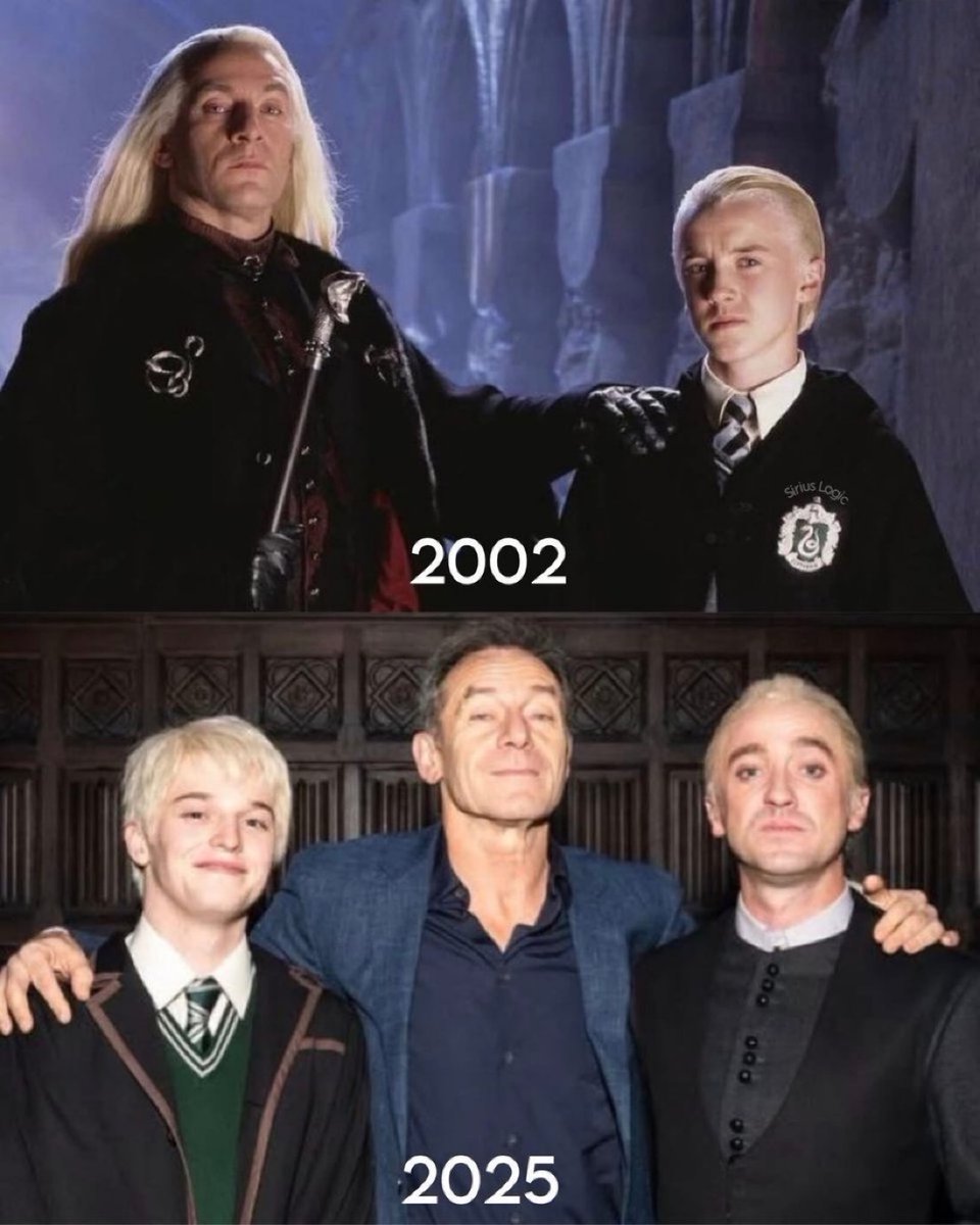 TheDailyHPotter's tweet image. Then and now 😏