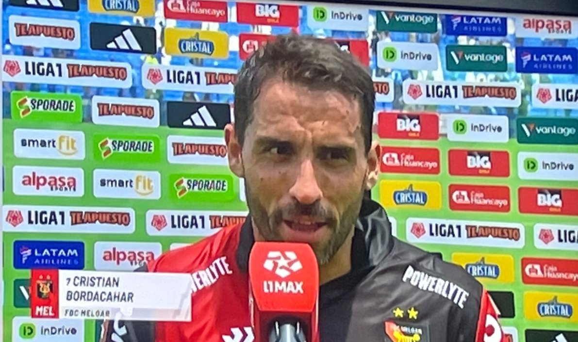 Cristian Bordacahar: "Hicimos un gran partido y salió como queríamos. Me voy con un chinchón a casa ", dijo el atacante de  <a href="/MelgarOficial/">FBC Melgar</a>  a <a href="/Darinkazumaetam/">Darinka Zumaeta</a>  en <a href="/L1MAX_/">L1MAX</a>