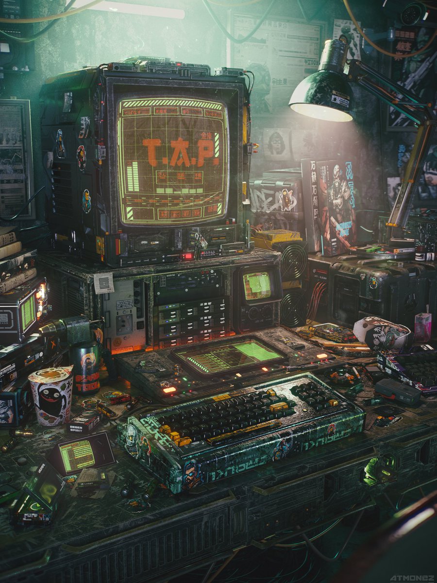 Atmonez's tweet image. It costs $0.00 to support a cyberpunk artist 🦾