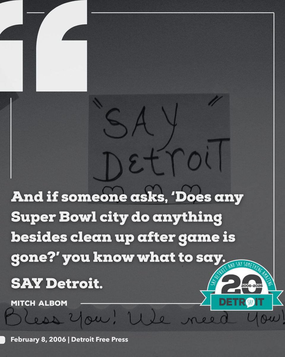 SAY Detroit tweet media