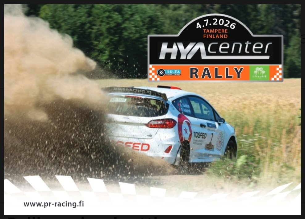 Ensi kesän HYAcenter Rallin ajankohta on varmistunut ✅. Ei muutakun merkintää kalentereihin ✍️.

Edellisiin kausiin verrattuna kilpailu siirtyy 3 viikkoa aikaisemmaksi.