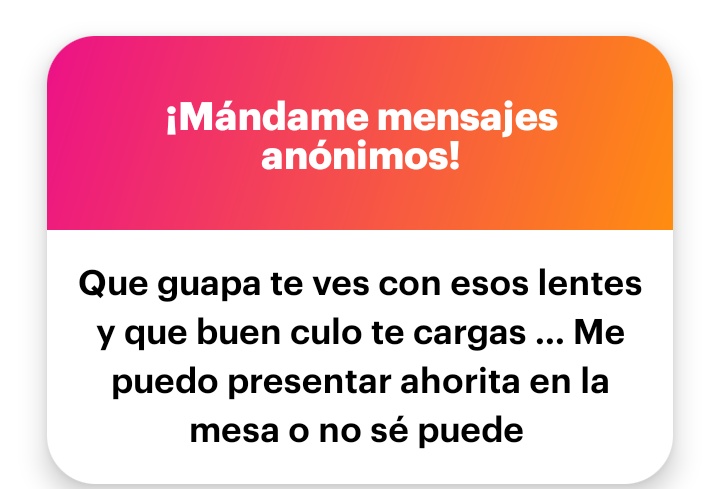 ngl.link/dayahotwifemty
No tengan miedo no muerdo 😝 ya llegaron dos chicos ... Estaré hasta la 2:00 PM aquí en en el multi comercial gpe y la Reynosa.

De aquí a 🏩🏨 el que tenga mejor propuesta.