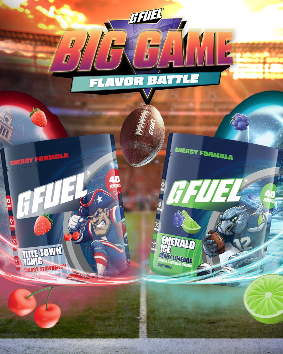 Company lawyer approved.😂 Who do you have winning the big game??

Drop a "🍓" for Title Town Tonic or "🍋‍🟩" for Emerald Ice.