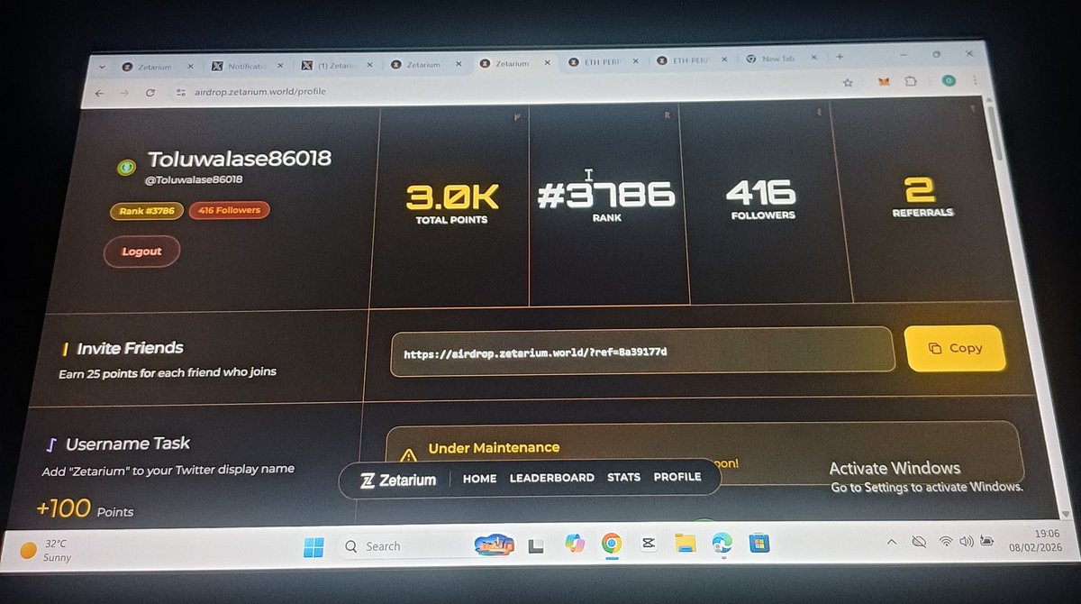 Toluwalase86018's tweet photo. GN CT

Started my day on @Zetarium_

With rank #4245 and now I'm ranking  #3786 

Not too much but honest  work

We pray for the the best 👌 

#Zetarium https://t.co/EbI40a91oJ
