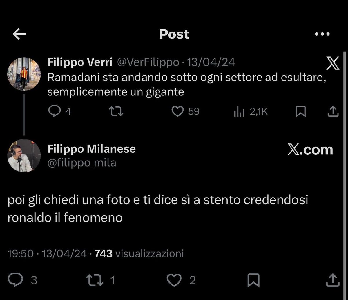 Complimenti, davvero coerenti in tutto