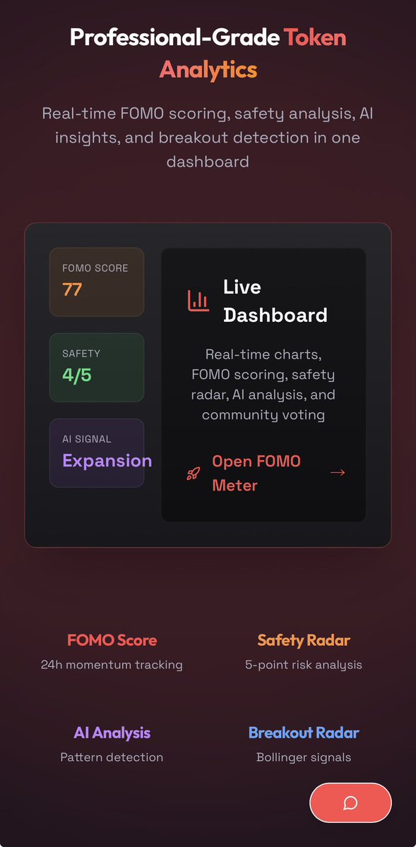 FOMOFEVER_OG's tweet image. 🚀 Massive update just landed on fomofever.xyz

Real-time data, new integrations, and all the tools you need to catch the next big meme coin moves.
Don’t just watch the market, track it. 🔥 #FOMOFEVER #CryptoTools #Solana