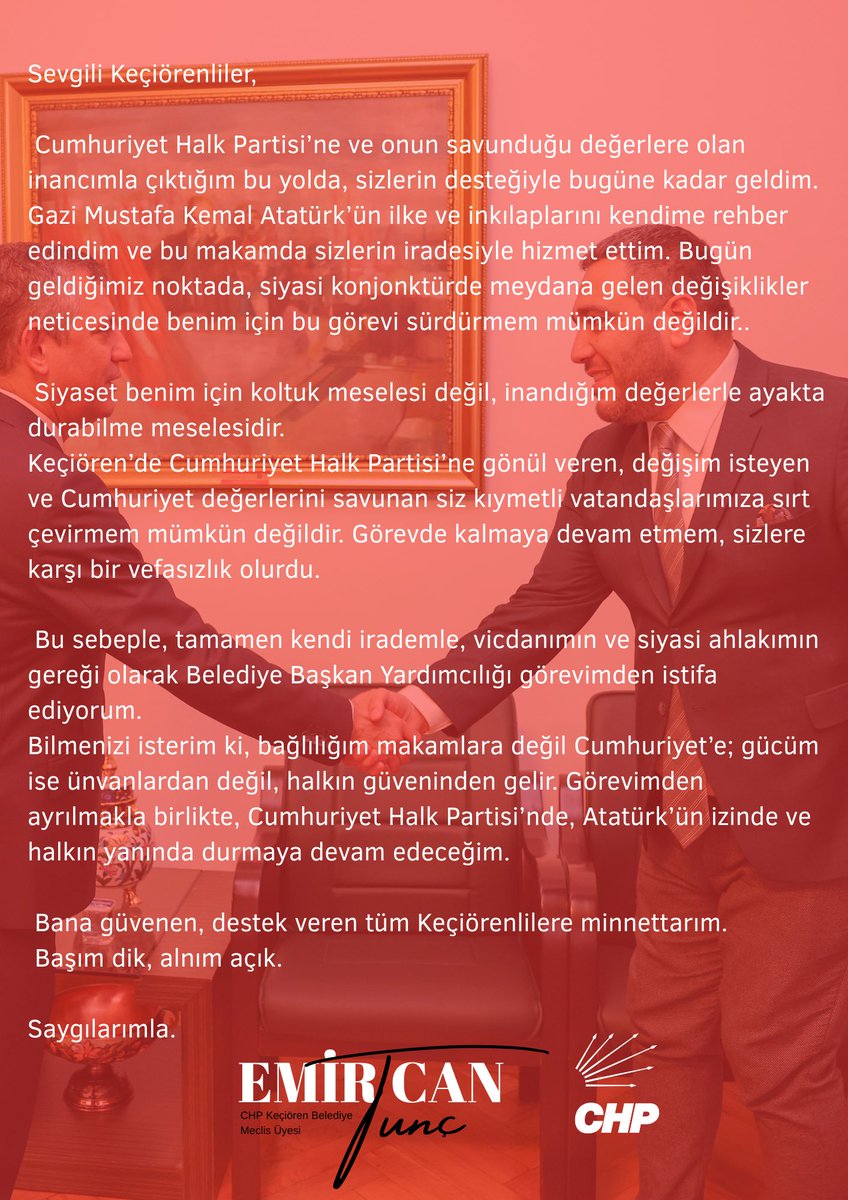 Kamuoyuna Duyurulur !