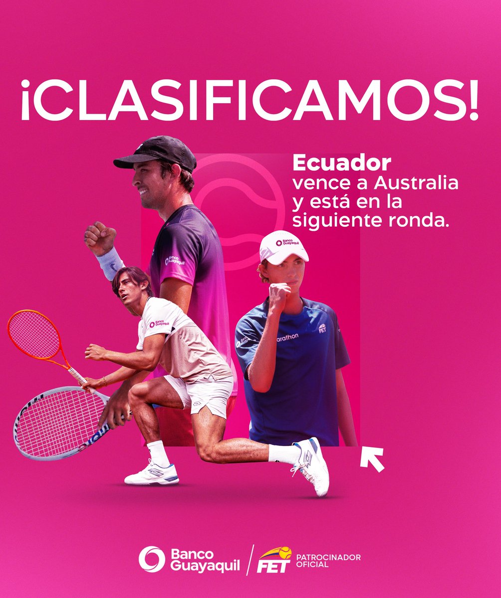 ¡Este equipo está para grandes cosas! Felicitaciones por este importante paso y por representar al país con entrega y compromiso 🇪🇨
@Fetenis #PrimeroEcuador