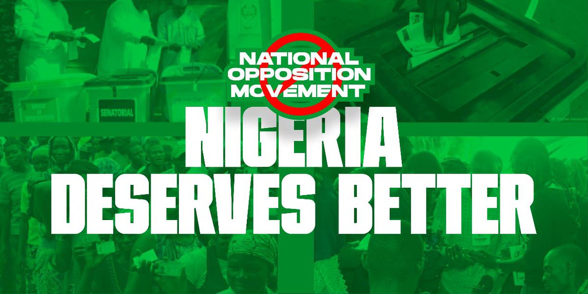 The National Opposition Movement will be embarking on a protest tomorrow at the National Assembly in Abuja against the removal of electronic transmission of election results, a move clearly designed to rig future elections and undermine the will of the Nigerian people.

This