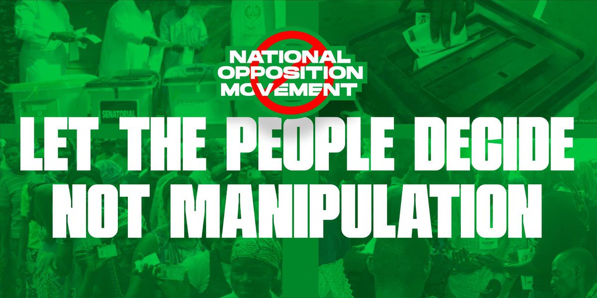 sowore's tweet photo. The National Opposition Movement will be embarking on a protest tomorrow at the National Assembly in Abuja against the removal of electronic transmission of election results, a move clearly designed to rig future elections and undermine the will of the Nigerian people.

This protest is aimed at forcing the hand of the good-for-nothing 10th rubber-stamp Senate, led by Godswill Akpabio, which has chosen to serve as an extension of executive lawlessness rather than defend democracy.

We fully endorse this protest and urge Nigerians across the country to join, mobilize in large numbers, and show overwhelming support for #OccupyNASS.