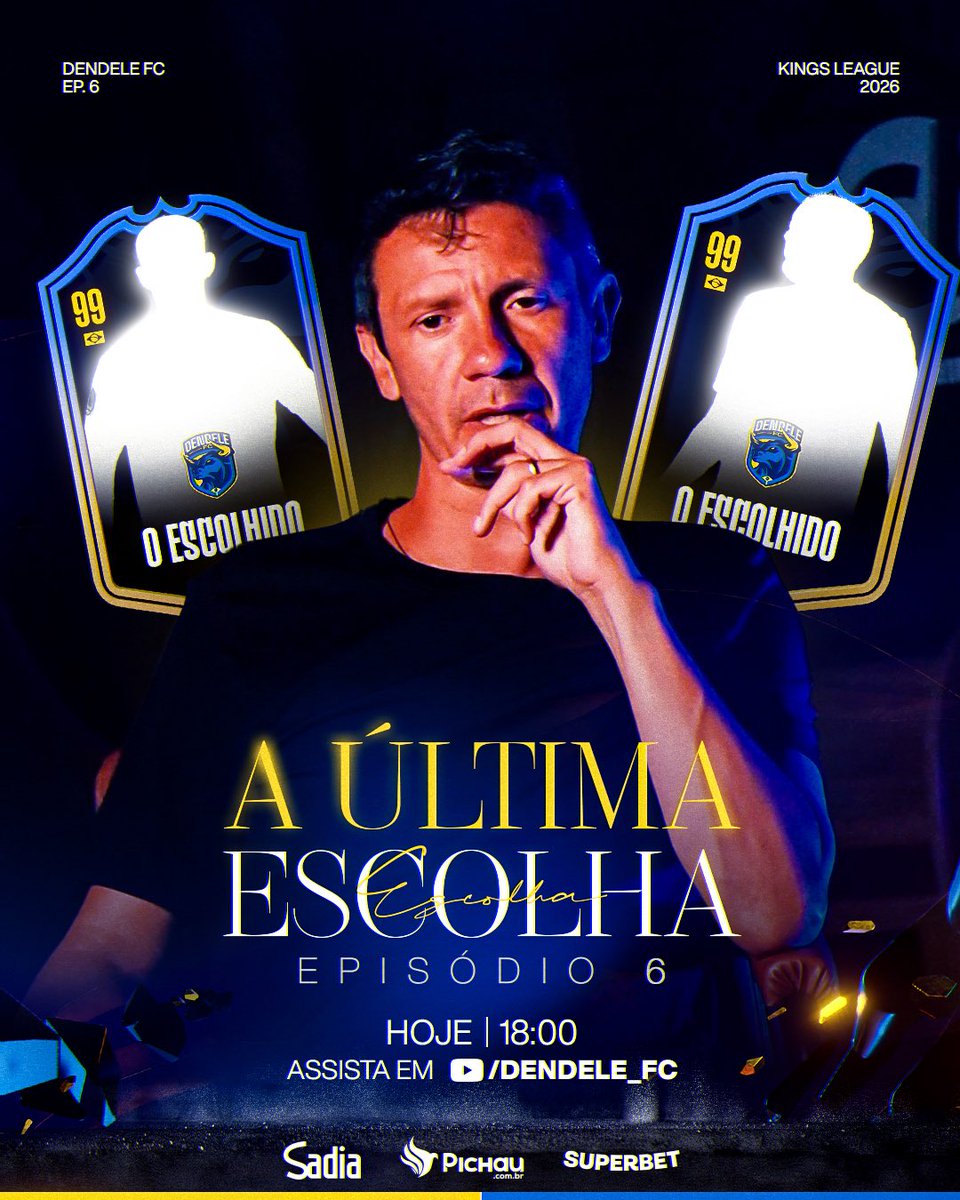 Dendele_FC's tweet photo. A DECISÃO FOI TOMADA. 

Hoje, às 18 horas no nosso YouTube! https://t.co/YEO2Y5Ix7M