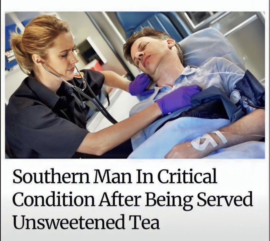 justinesuttles's tweet photo. Unsweetened tea is just sadness water. https://t.co/ffjgdpJBhg