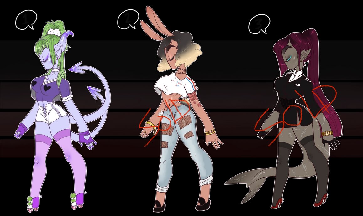 Snayolie's tweet photo. ⚠️ADOPTABLE RESALE⚠️
ALL CHARACTERS BELOW ARE $25 USD EACH. CASHAPP ONLY ❤️ 

• some adopts I made on the tablet back in ‘18. A lot of them haven’t sold and I still want them to get a home
• I plan to make traditional adopts to pay for my iPad’s repair fee + a new pencil https://t.co/bEqoZEtaox