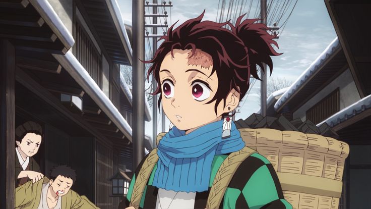 The way everyone knew him and loved him because he's doesn't just sell them coal he helps whoever needs him, he has always been like this.. kind, strong, hard-working, and doesn't hesitates to do things for others, no matter how dark the story got, he remained this tanjiro