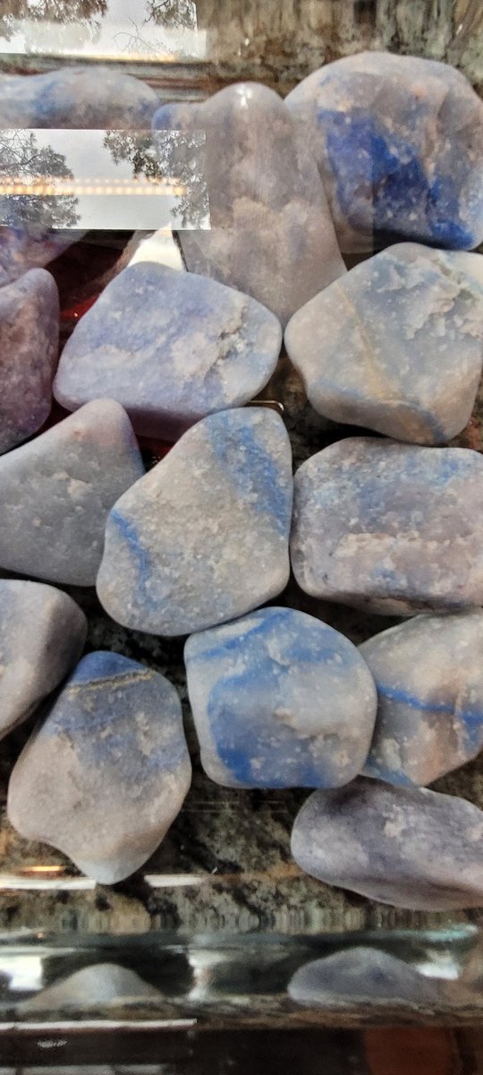 Lust4LifeBam's tweet photo. Latest view of blue quartz in the rock tumbler, they have a few weeks to go, they look beautiful already:) #lapidary #rocksRock #jewelry #crafting #art #nature #rocks https://t.co/eUp7H2nfsM