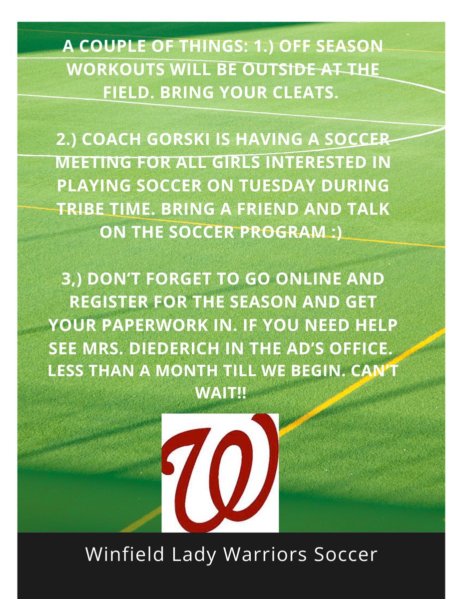 Winfield Soccer tweet media