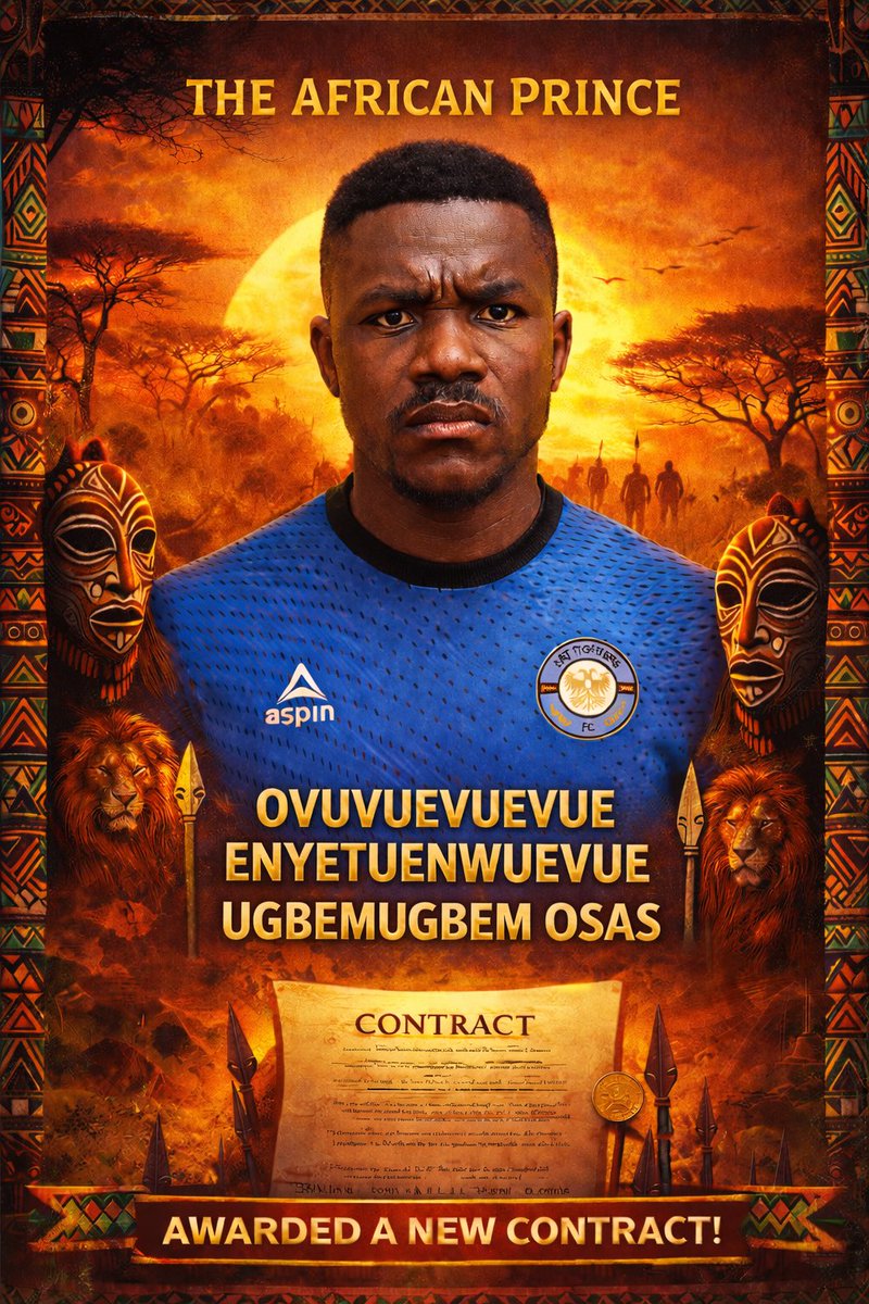 Ovuvuevuevue Enyetuenwuevue Ugbemugbem Osas has been awarded a new and improved contract until 2033 which includes a bonus of his first ever brick home. #UpTheFatties
