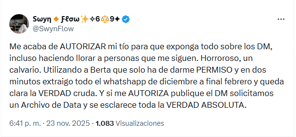 adolfito433's tweet photo. @Saradelavida @SwynFlow También se hizo pasar por su terapeuta y su sobrino. Fue patético. En un ser oscur0 y mal1gn0, un peligro para las mujeres. https://t.co/tmRXGMhjXv