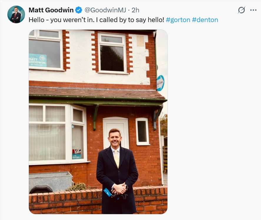 GBNews23653867's tweet photo. 🚨Well, well, well!!!

We have no proof the post on the right is genuine, and we covered the poster's name because there is little doubt Reform activists would only target this person if it is genuine. Meanwhile Goodwin's activists are spreading lies about Hannah Spencer!!! https://t.co/YfJotaJ8Ag