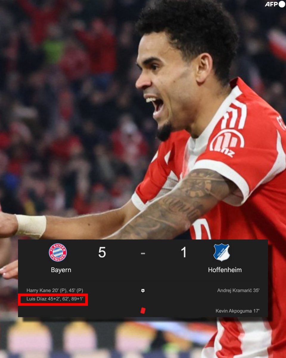 ¡¡HAT-TRICK DE LUCHO DÍAZ CON EL BAYERN!!
¡¡HAT-TRICK DE LUCHO DÍAZ CON EL BAYERN!!
¡¡HAT-TRICK DE LUCHO DÍAZ CON EL BAYERN!!