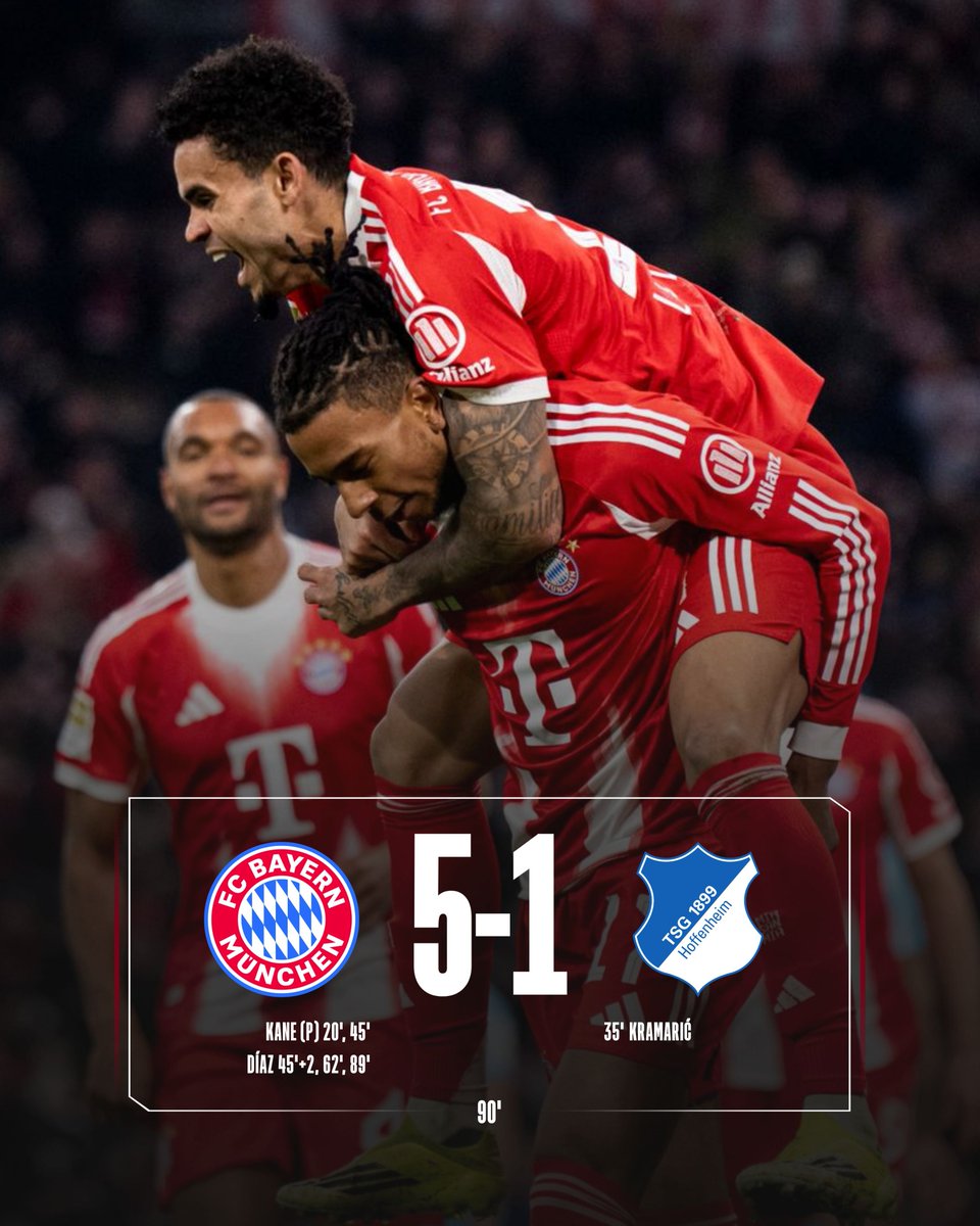 FCBayern's tweet image. HEIMSIEG! 💪

Starke Leistung, Jungs. 👏👏👏 #FCBTSG